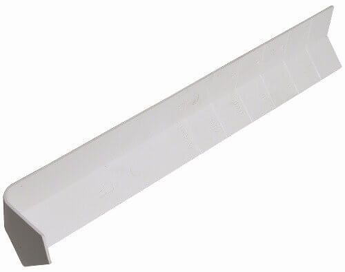 White Fascia Capping Board External Corner Joint Trim - 135 Degree x 300mm