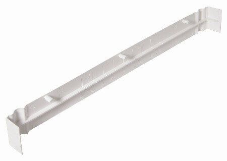 Ogee Fascia Joint Double Ended - 500mm White