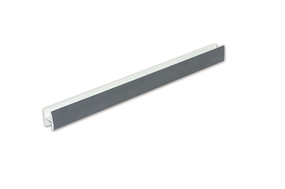 FloPlast Soffit Joint Trim - 5mtr Anthracite Grey Woodgrain