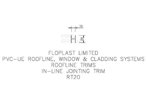 FloPlast Soffit Joint Trim - 5mtr Golden Oak