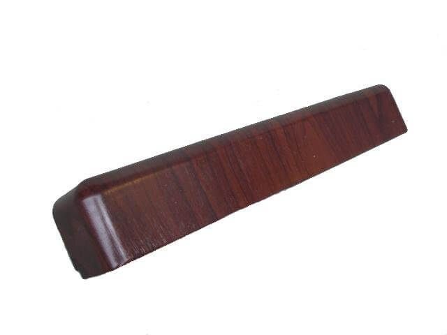 FloPlast Fascia Double End Corner Trim - 500mm x 35mm Rosewood