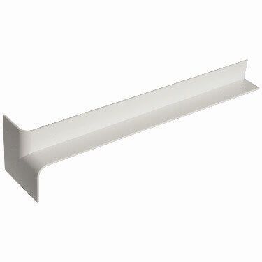 White Fascia Capping Board Internal Corner - 300mm
