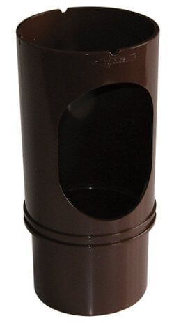 Round Downpipe Access Pipe - 68mm Brown