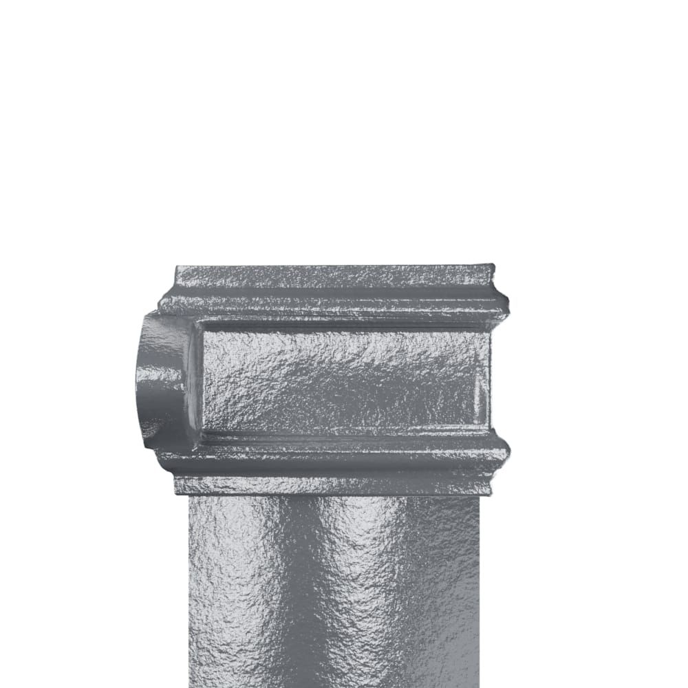 Cast Iron Square Downpipe Eared - 100mm x 914mm Primed