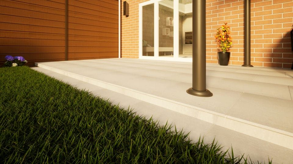 Sandstone Paving - 600mm x 600mm x 22mm Kandla Grey