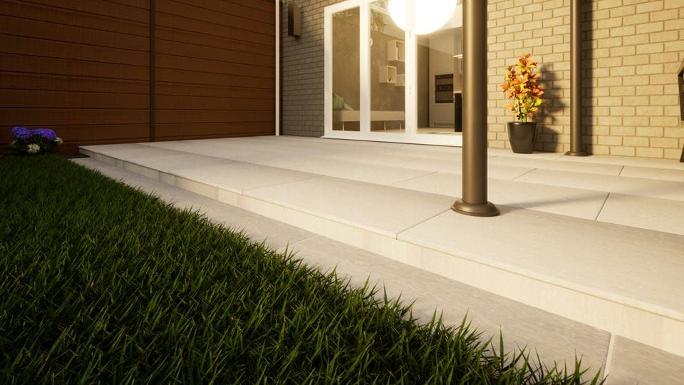 Sandstone Paving - 900mm x 600mm x 22mm Kandla Grey