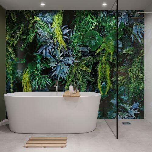 Acrylic Shower Wall Panel - 1200mm x 2400mm x 4mm Plant Wall