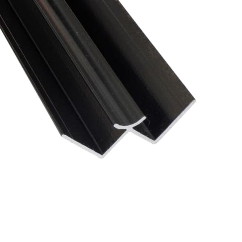 Laminate Wall Panel Internal Corner Trim - 2420mm Black
