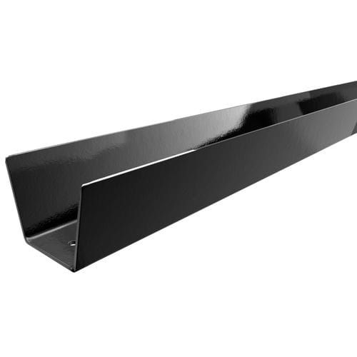 Cast Iron Box Gutter - 100mm x 1829mm Black