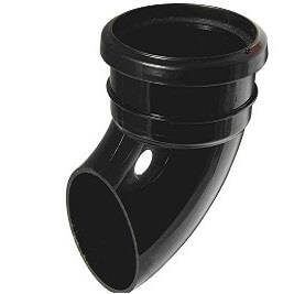 Industrial/ Xtraflo Downpipe Single Socket Shoe - 110mm Black