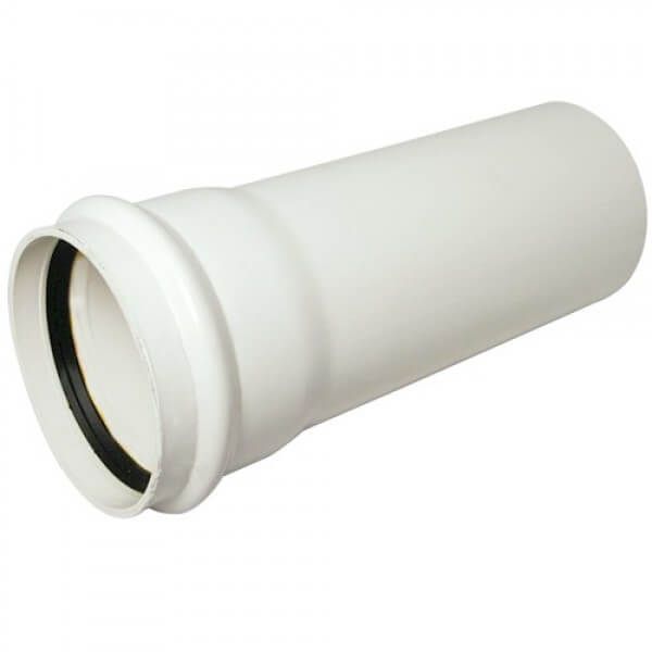 FloPlast Industrial/ Xtraflo Downpipe Single Socket - 110mm x 3mtr White