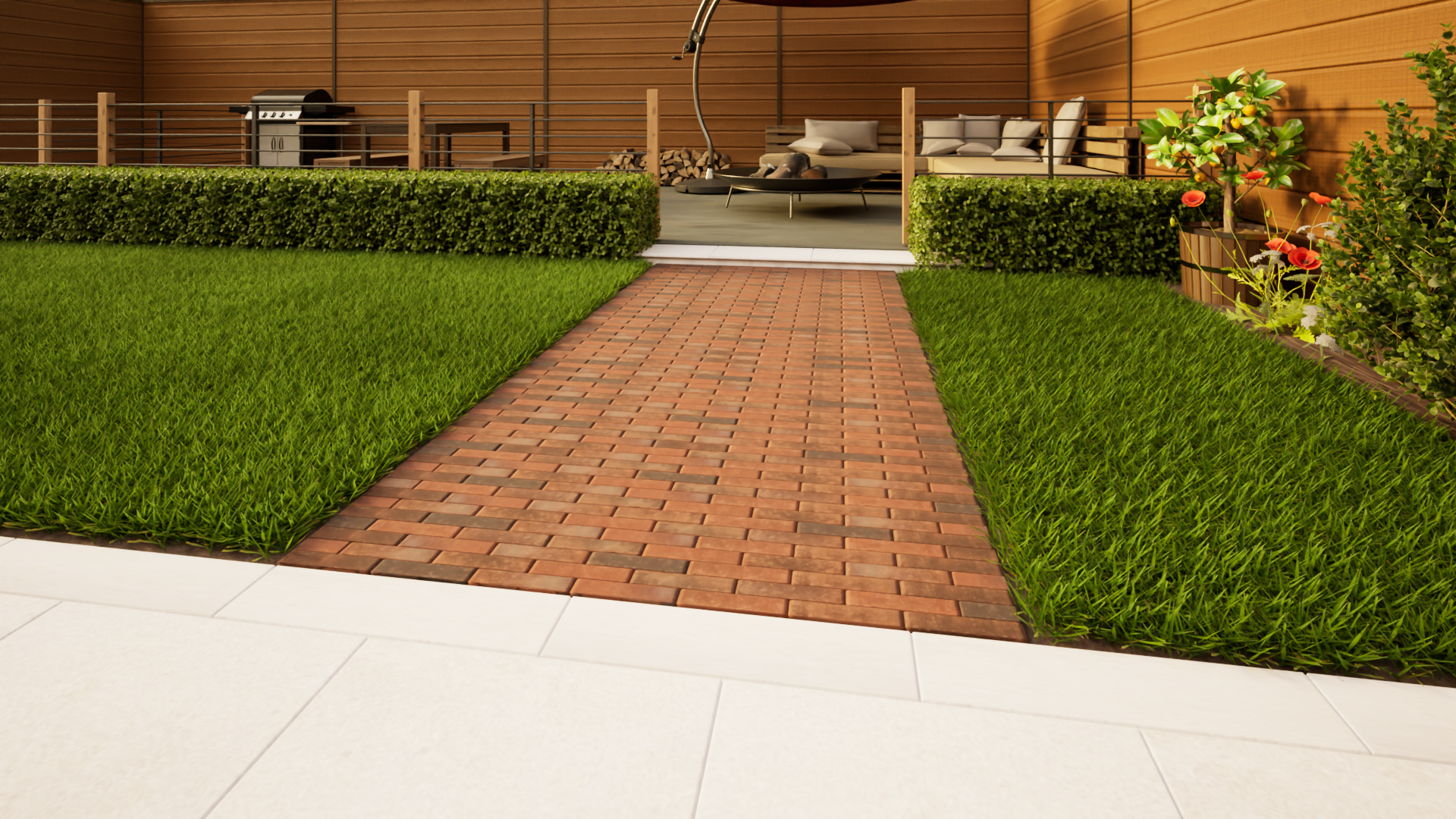 Clay Paving - 200mm x 48mm x 58mm Antique Red