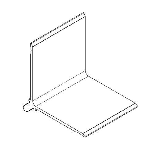 Aluminium Cladding Two Part Internal Corner - 5650mm Natural Oak