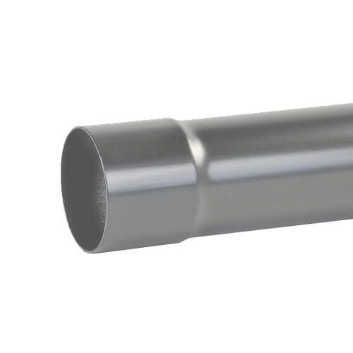 Aluminium Round Swaged Downpipe - 76mm x 2mtr PPC Finish Anthracite Grey