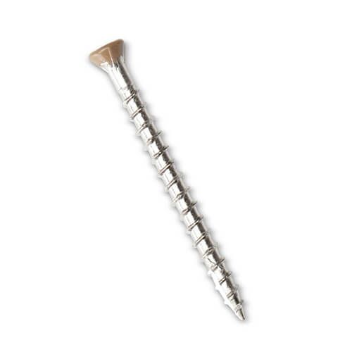 Composite Decking/Cladding Colour Coded Screw - 40mm Autumn/Spiced Oak - Pack of 50