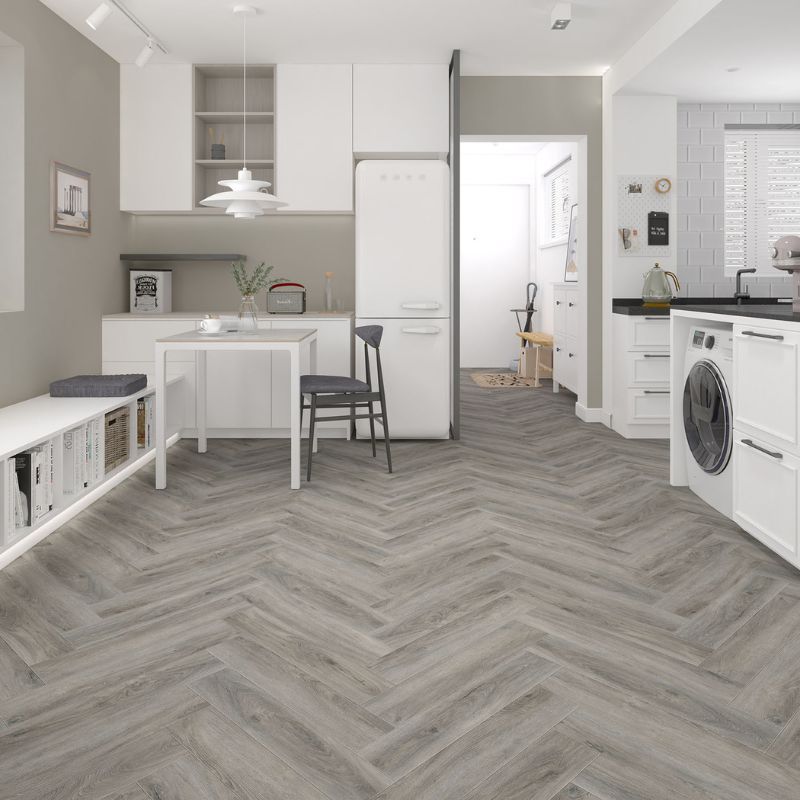 Guardian Click Vinyl Flooring Tiles - 625mm x 125mm Concord Ash Herringbone - Pack of 20