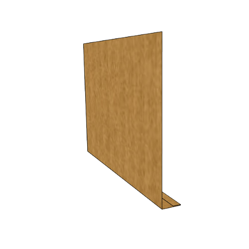 Copper Fascia L Profile Length - 200mm x 25mm x 2.4mtr