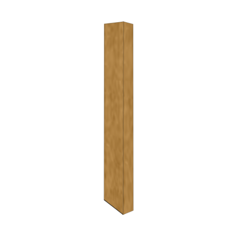 Copper Fascia L Profile Stop End - 150mm