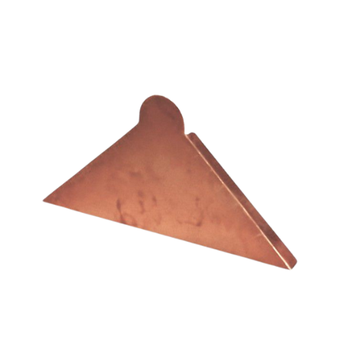 Copper Roll Top Roof Ridge Stop End - 80mm Side