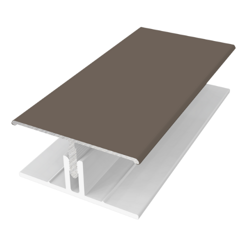 Naturale Cladding Two-Part Aluminium H Trim - 3mtr For Greyed Oak - Pack of 2