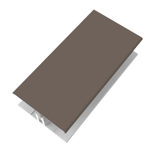 Naturale Cladding Two-Part Aluminium H Trim - 3mtr For Greyed Oak - Pack of 2