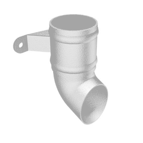 Cast Aluminium Round Downpipe Shoe - 63mm PPC