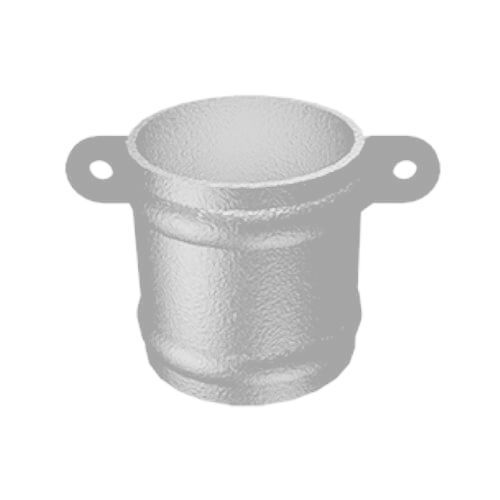 Cast Aluminium Round Downpipe Loose Collar Eared - 76mm PPC