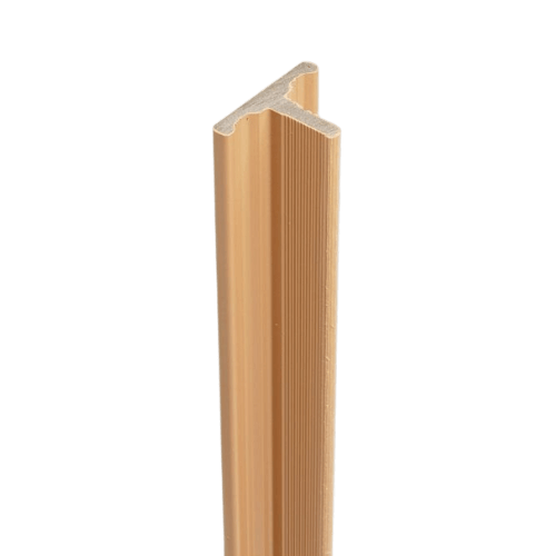 Composite Slatted Cladding Joint Trim - 3.6mtr Natural Oak