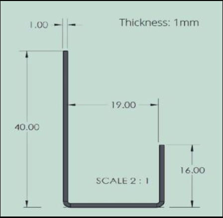 Fibre Cement Cladding Aluminium End Profile - 3mtr Black