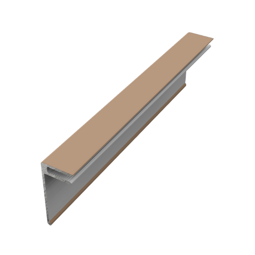 Natura Cladding Aluminium Ventillator Cover Trim - 5mtr For Barnwood Oak - Pack of 2