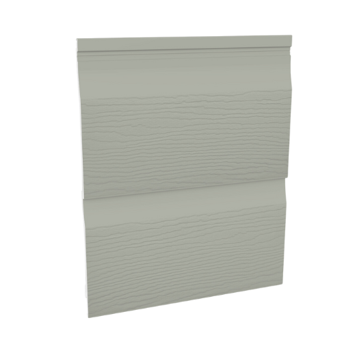 Embossed Double Shiplap Cladding - 333mm x 5mtr Misty Grey - Pack 2