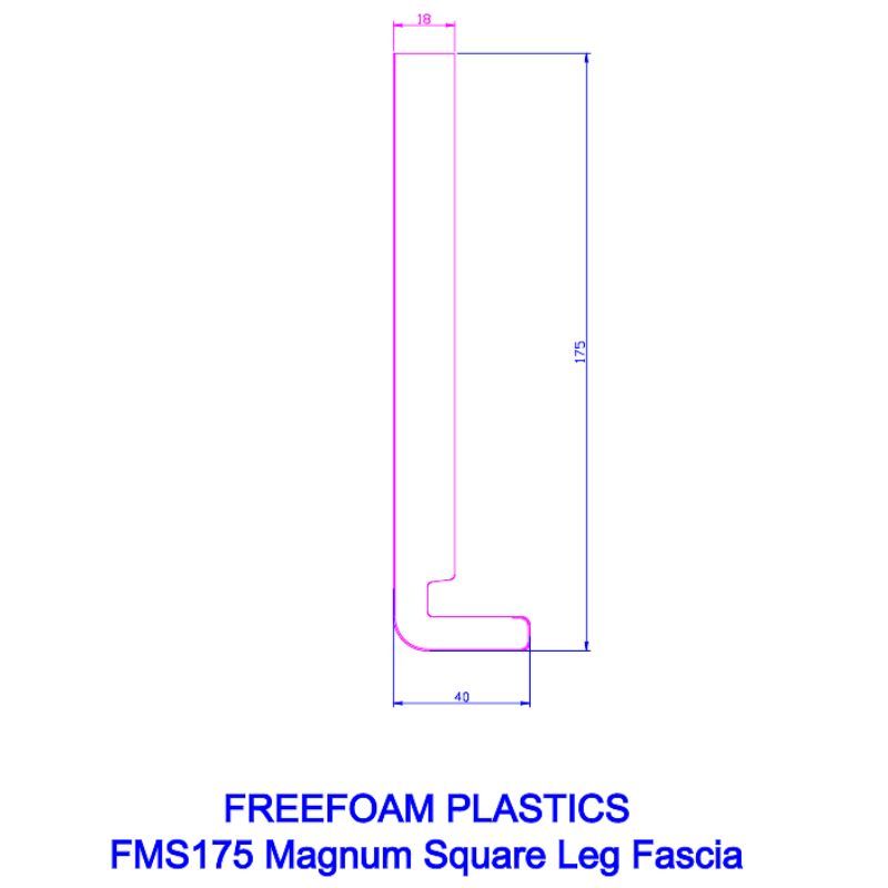175mm Chartwell Green Woodgrain Fascia Board - 18mm x 5mtr - Pack of 2