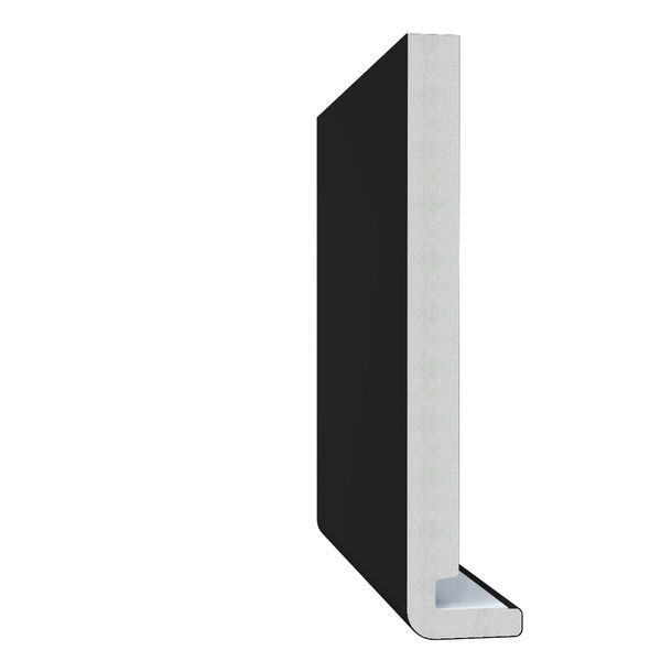 200mm Black Smooth Fascia Board - 18mm x 5mtr