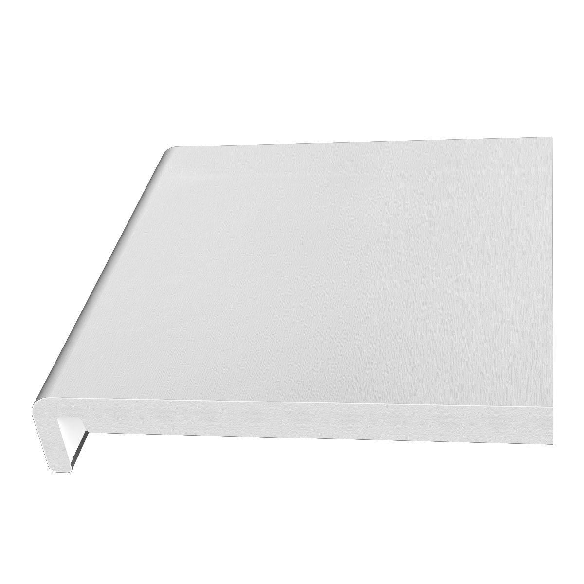 400mm White Woodgrain Fascia Board - 18mm x 5mtr - Pack of 2
