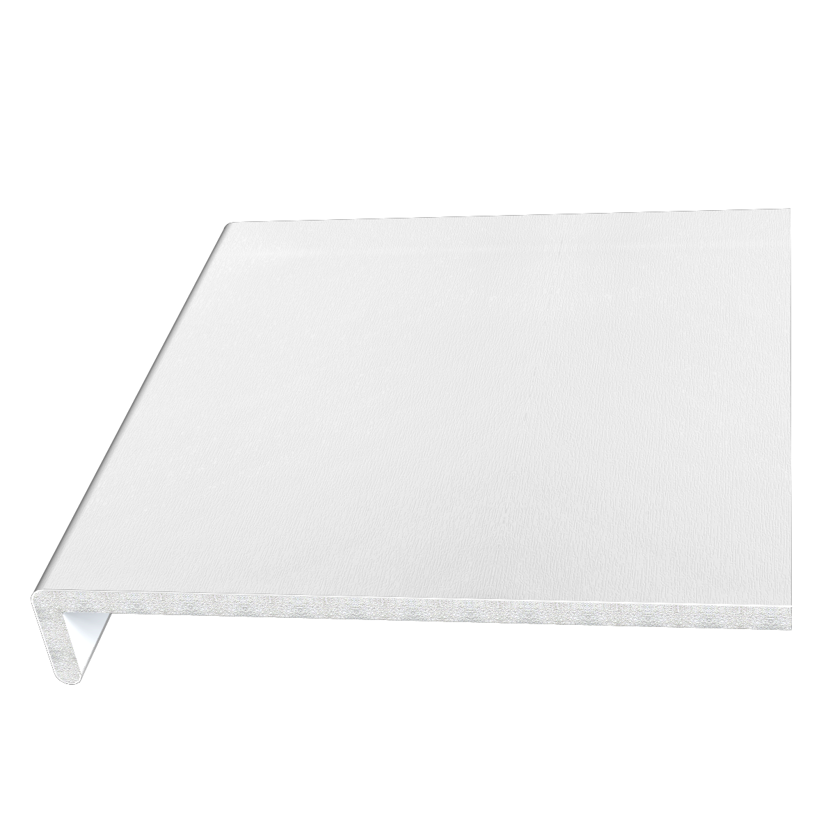 175mm White Woodgrain Fascia Capping Board - 10mm x 5mtr - Pack of 2