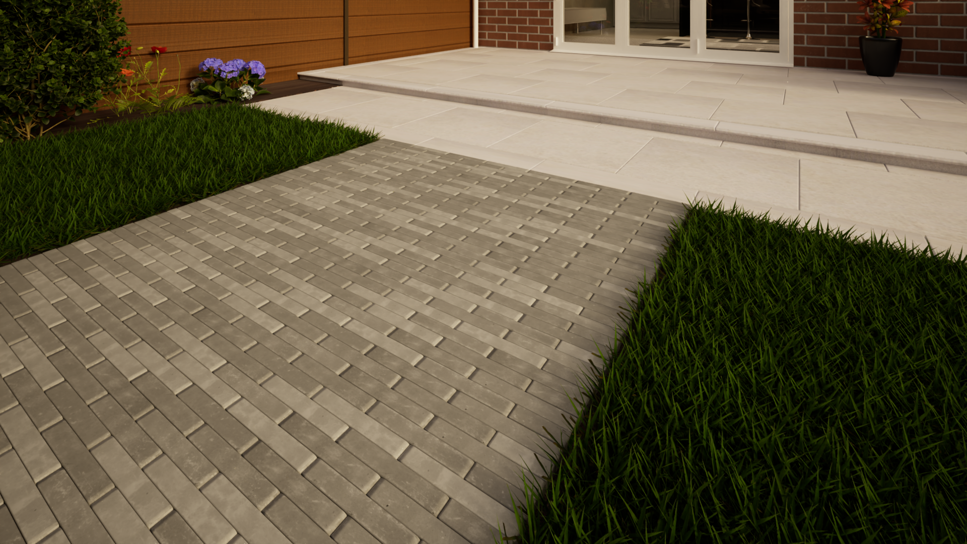 Clay Paving - 204mm x 50mm x 60mm Gromo Antica