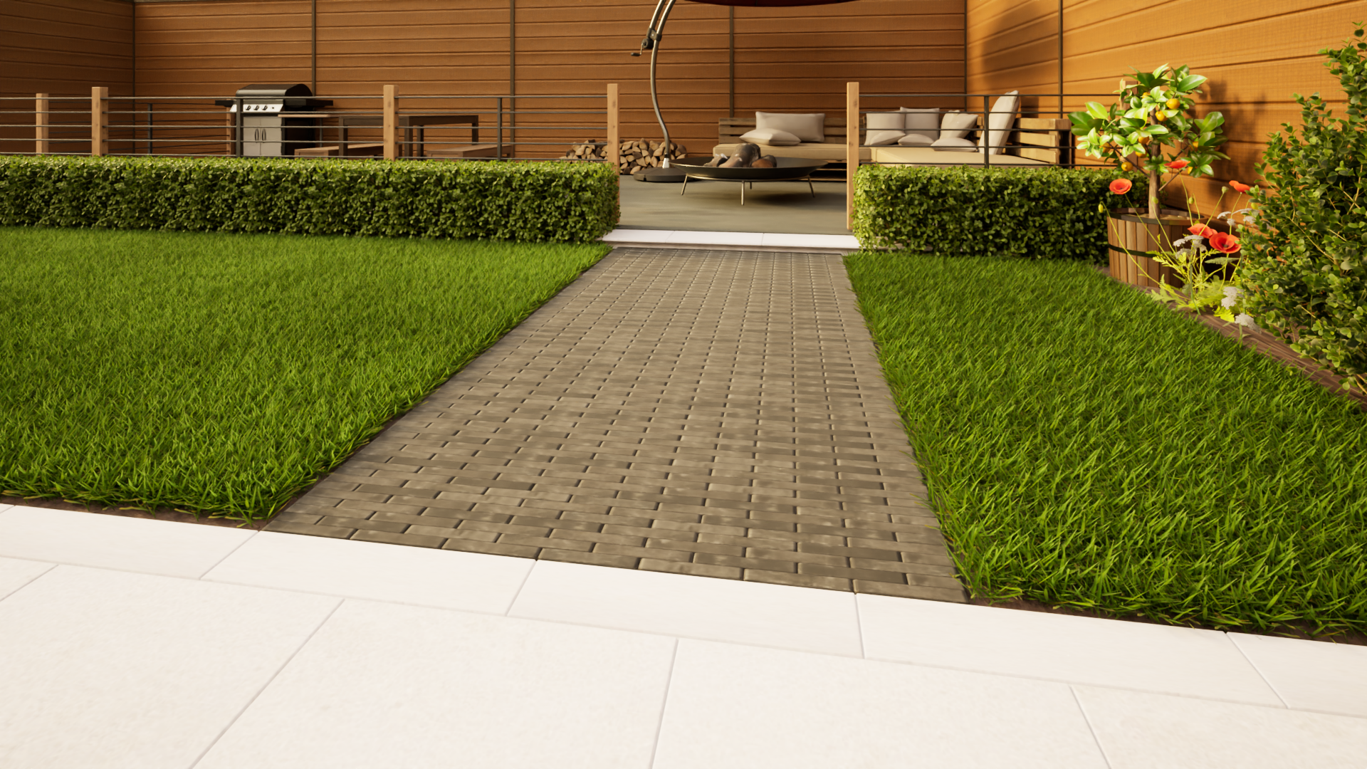 Clay Paving - 204mm x 50mm x 60mm Moderna