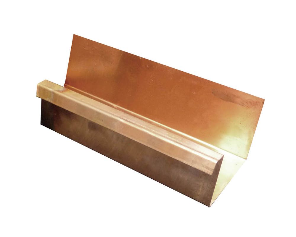 Copper Large Box Gutter - 120mm x 2.4mtr Length