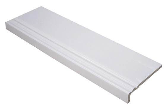 150mm White Ogee Fascia Capping Board - 9mm x 5mtr