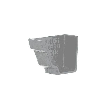 Cast Iron H16 Ogee Gutter Internal Stopend - 150mm Primed