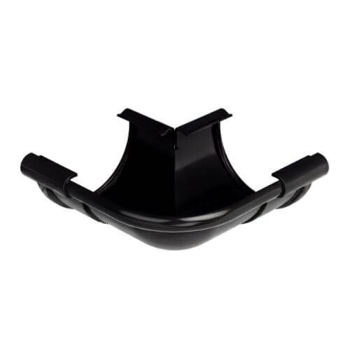 Galeco Industrial Gutter External Angle - 90 Degree x 150mm Black