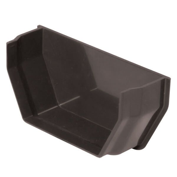 FloPlast Square Gutter Internal Stopend - 114mm Anthracite Grey