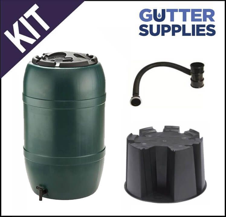 Water Butt Kit for Mini Gutter - Black