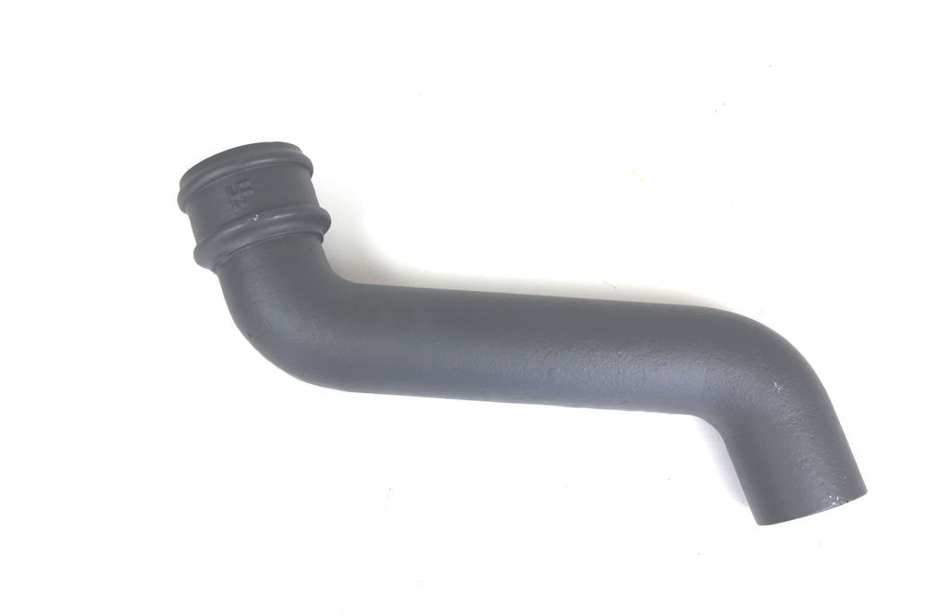 Cast Iron Round Downpipe Offset - 305mm Projection 150mm Primed