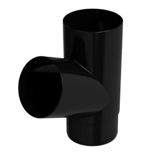 Galeco Industrial Downpipe Branch - 67 Degree x 100mm Black
