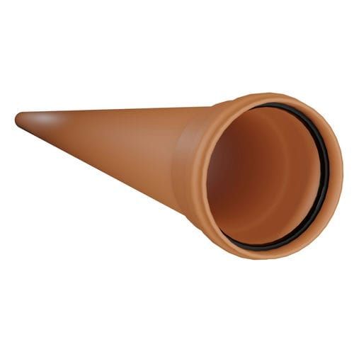 FloPlast Drainage Pipe Single Socket - 110mm x 6mtr - Pack of 50 (18.50 per length)
