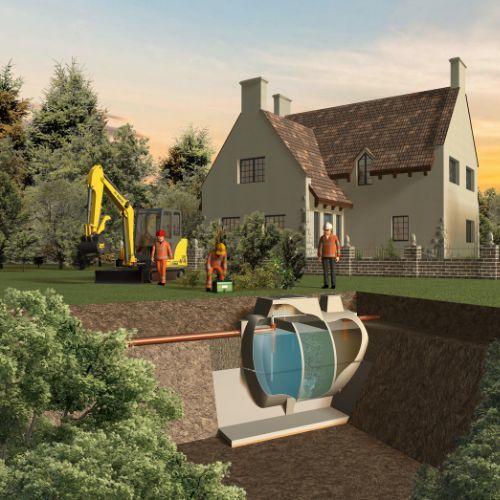 Marsh ENSIGN 12 Person Sewage Treatment Plant Standard - Gravity Outlet