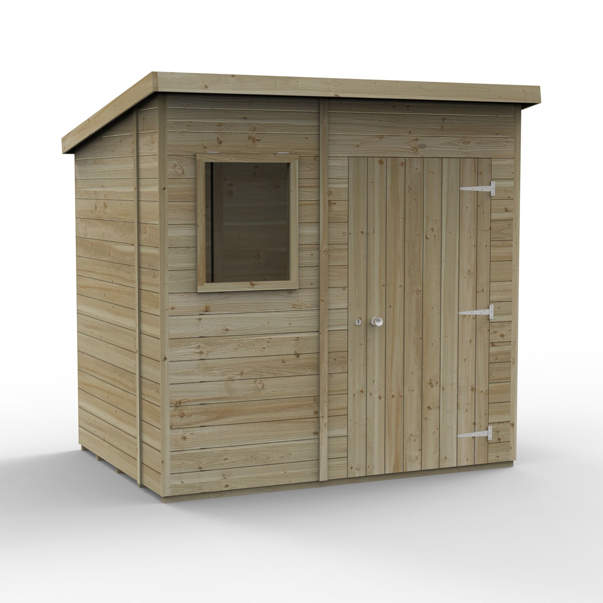Forest Garden Tongue & Groove Pent Shed - 7' x 5'