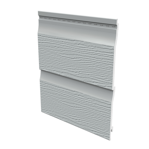 Embossed Double Shiplap Cladding - 333mm x 5mtr Storm Grey - Pack 2