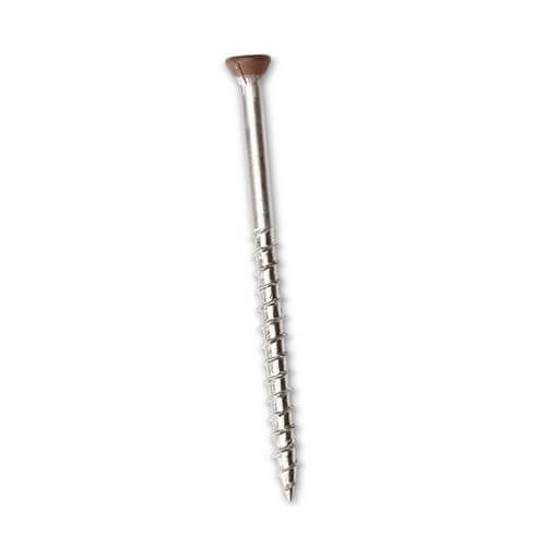 Composite Decking/Cladding Colour Coded Screw - 63mm Walnut/Havana - Pack of 50